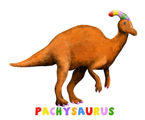 Dinosaur pachysaurus cute kids Poster 70s Painting by Reynolds Paul - Fine Art America