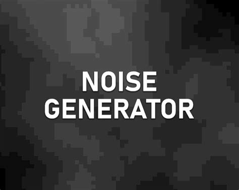 Noise Generator by Thiago Rocha