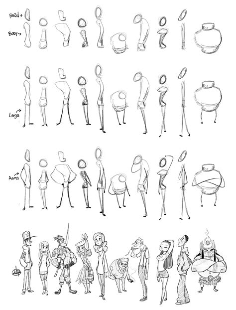 Body shape design luigiL | Sketches, Character design references ...