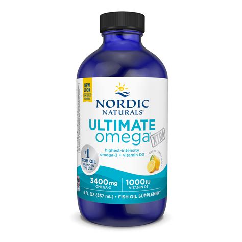 Nordic Naturals Ultimate Omega Xtra - Lemon Omega 3 Fish Oil & 2x EPA to DHA 8oz 768990018060 | eBay