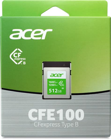 Acer CFE100 CFexpress Type-B 512GB CFexpress Memory Card Review - Camera Memory Speed Comparison ...