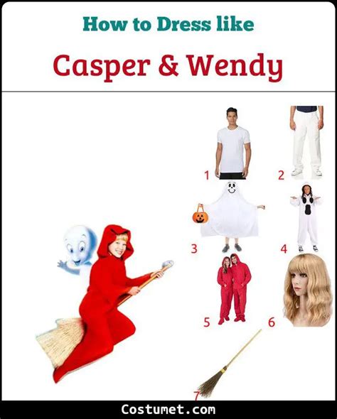 Casper and Wendy Costume for Halloween