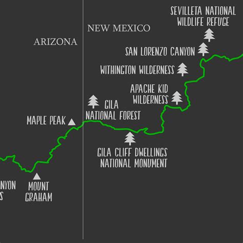 Grand Enchantment Trail Map | Grand Enchantment Hiking Trail Map Print – Nomadic Spices