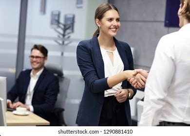 Business People Shaking Hands Office Stock Photo 1290881410 | Shutterstock