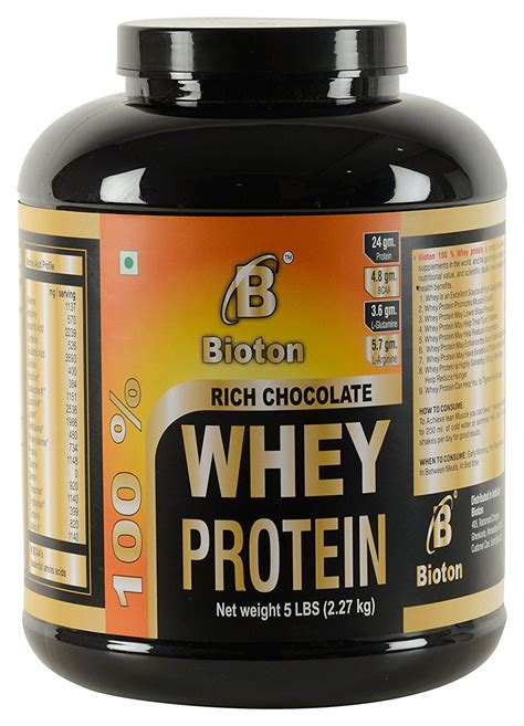 Buy Bioton 100 Whey Protein - 5 Lbs ( Rich Chocolate Flavor ) Online @ ₹2150 from ShopClues