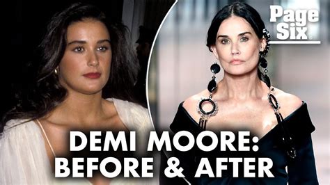 Before and after: Demi Moore's changing face | Page Six Celebrity News - YouTube