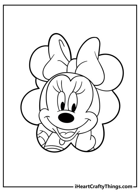 Free Printable Minnie Mouse Coloring Pages - Printable Templates Free