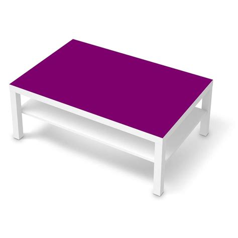 Klebefolie Flieder Dark - IKEA Lack Tisch 118x78 cm - weiss