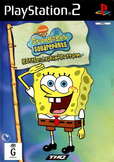 SpongeBob SquarePants: Battle for Bikini Bottom (2003) PlayStation 2 box cover art - MobyGames