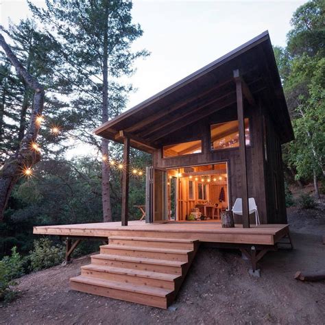 Timber Cabin with Decks in the California Redwoods - Tiny House Blog