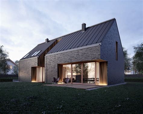 brick house - by mimostudio Scandinavian House Exterior, Scandinavian ...