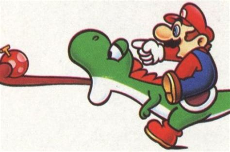 Super Mario World originally had Yoshi getting punched in the head ...