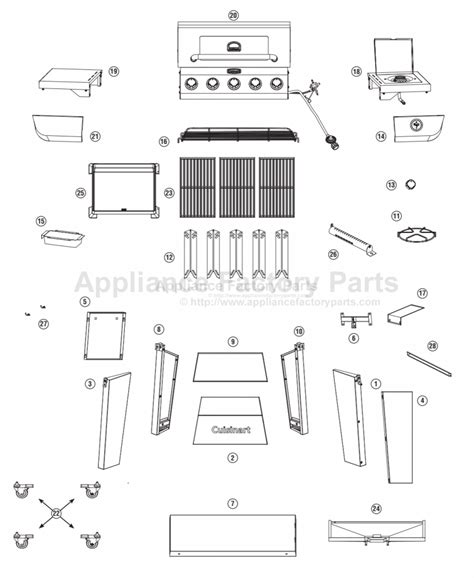 Cuisinart Gas9556as Models - BBQ Parts Canada