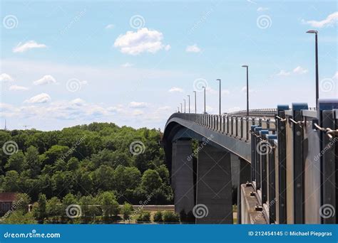 Different Views at and from the Big Kiel Canal Bridge in Northern ...