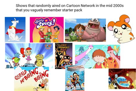 Shows that randomly aired on Cartoon Network in the mid 2000s that you vaguely remember starter ...