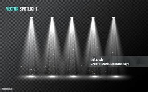 Vector Spotlight Set Stock Illustration - Download Image Now - Abstract, Circle, Environment ...