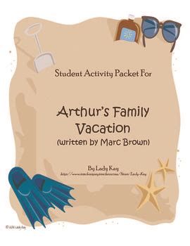 Arthur's Family Vacation by Marc Brown Worksheets (2nd-3rd Grade ...