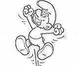 Clumsy Smurf Coloring Page  Nation sketch template