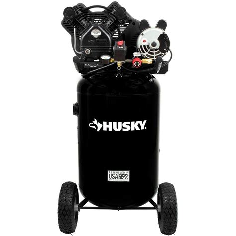 Husky 30 Gal. 155 psi Ultra-Quiet Portable Electric Air Compressor ...