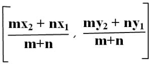 Section formula (Point that divides a line in given ratio) - GeeksforGeeks