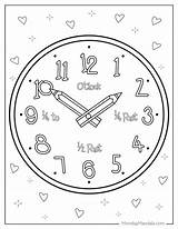 20 Clock Coloring Pages Free PDF Printables sketch template