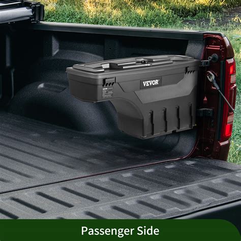 VEVOR Truck Bed Storage Box, Fits 2015-2020 Ford F150, Passenger Side, Lockable Lid, Waterproof ...