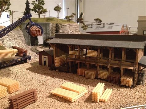 Lumber Yard & Office Kit -- HO Scale Model Railroad Building -- #750 pictures by YourChoiceBub1