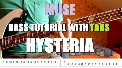 Muse - Hysteria (Bass Tutorial with TABS) - YouTube