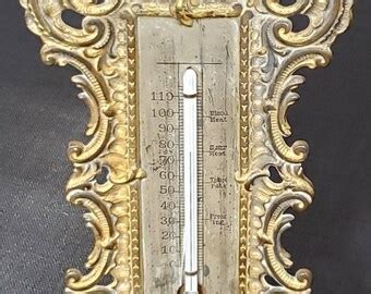 Antique Thermometer - Etsy