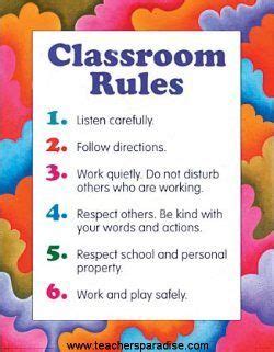 Rules Clip Art | English V Teacher Resources Elementary, Student Teaching, Elementary Schools ...