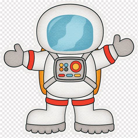 Astronautenillustration, Weltraum der Astronautenkarikatur, hübscher Karikaturroboter, Animation ...