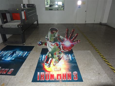 3D floor sticker-iron man 3 jump out poster | 3D Floor Stick… | Flickr