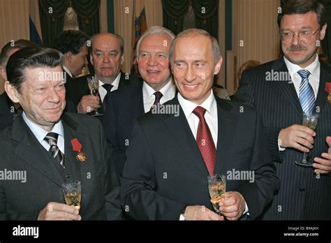 President Vladimir Putin center with State Duma members after ...