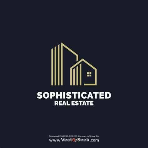 Sophisticated Real Estate Logo Template - (.Ai .PNG .SVG .EPS Free Download)