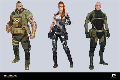 ArtStation - Soldiers Inc. Concept art , Eugene Postebaylo | Concept art, Concept art characters ...