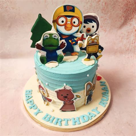 Pororo Cake | Pororo and Friends Cake | Pororo Theme Cake – Liliyum ...