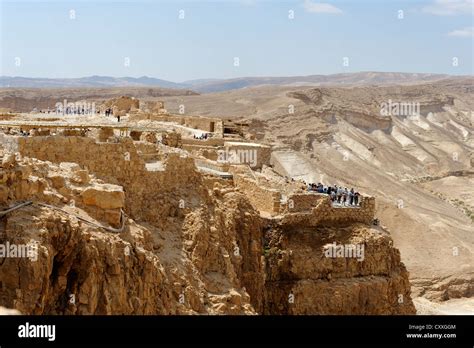 Jewish Masada Fortress, UNESCO World Heritage Site, West Bank, Israel ...