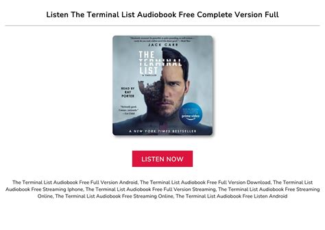 FREE The Terminal List Audiobook Free Online Sreaming by Geraldine Eleanore - Issuu