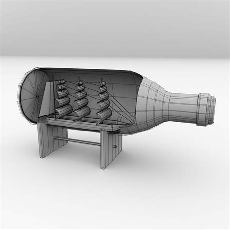 Ship In A Bottle 3D model | CGTrader