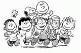 Free Peanuts Characters coloring Pages Download  sketch template