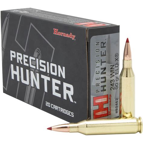 Hornady ELD-X Precision Hunter .243 Winchester 90-Grain Rifle Ammunition | Academy