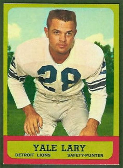 Yale Lary - 1963 Topps #33 - Vintage Football Card Gallery