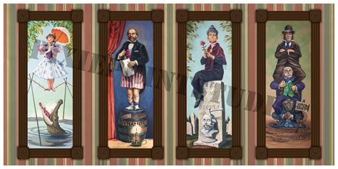 Haunted Mansion Stretching Room Portraits Print - Etsy