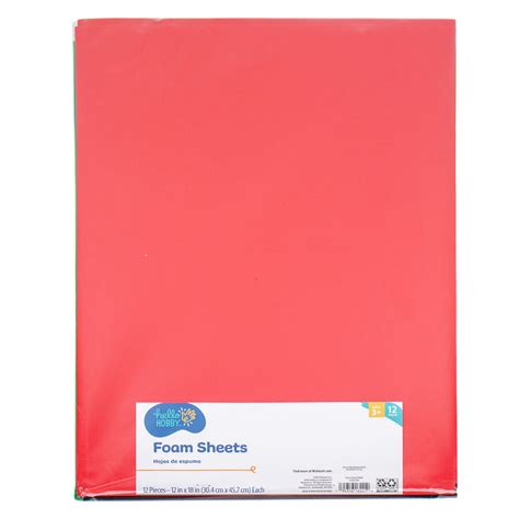 Hello Hobby Foam Sheets, 12-Pack - Walmart.com