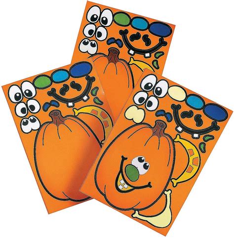 Amazon.com: Make A Pumpkin Stickers (1 DOZEN) - BULK : Toys & Games