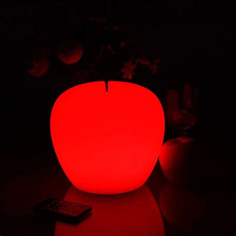 IP68 Waterproof Apple LED Night Light USB Rechargeable Table lamp ...