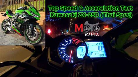 Top Speed Ninja ZX-25R & Accerelation Test by MotoRival - Motorival.com