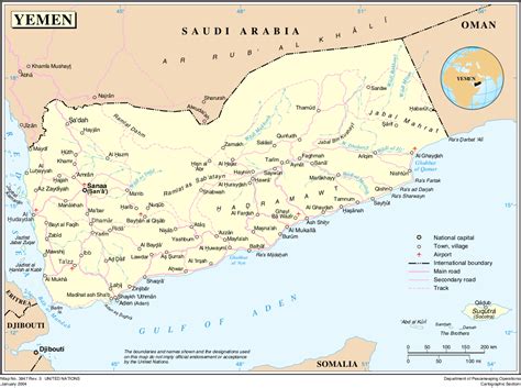 Map of Yemen (Political Map) : Worldofmaps.net - online Maps and Travel ...