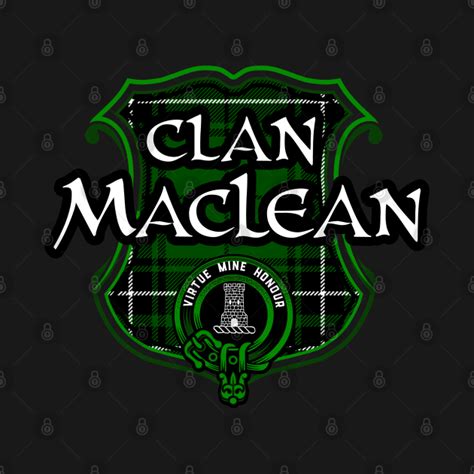 Clan MacLean Surname Scottish Clan Tartan Crest Badge - Scottish Clan ...