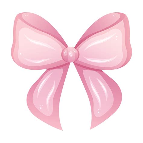 Pink bow. Design element in cartoon style 15793901 Vector Art at Vecteezy